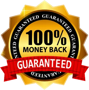 Guarantee300 100% money back guarantee badge